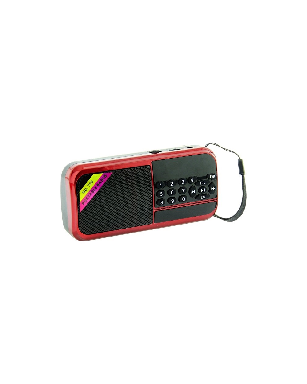 Επαναφορτιζόμενο ραδιόφωνο - PR-798 - 241328 - Red
