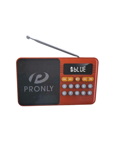 Επαναφορτιζόμενο ραδιόφωνο με Bluetooth - PR-808BT - 241335 - Red
