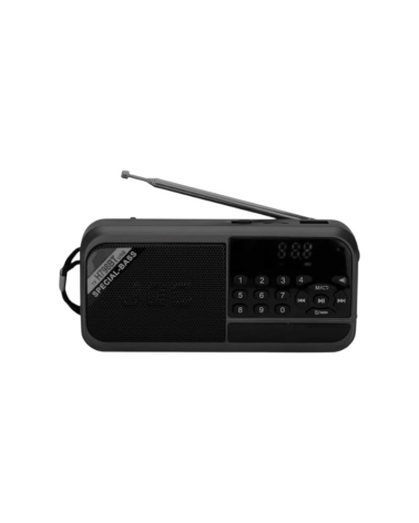 Επαναφορτιζόμενο ραδιόφωνο - PR-798 - 241328 - Black