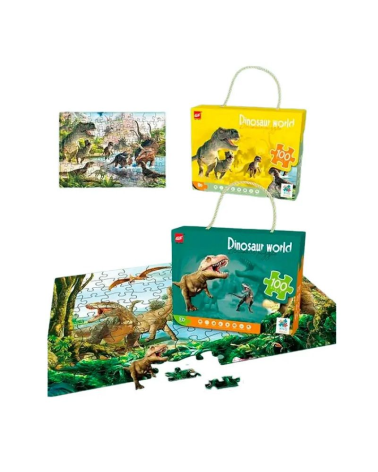 Παιδικό puzzle 100 κομματιών - Dinosaur World - 61003