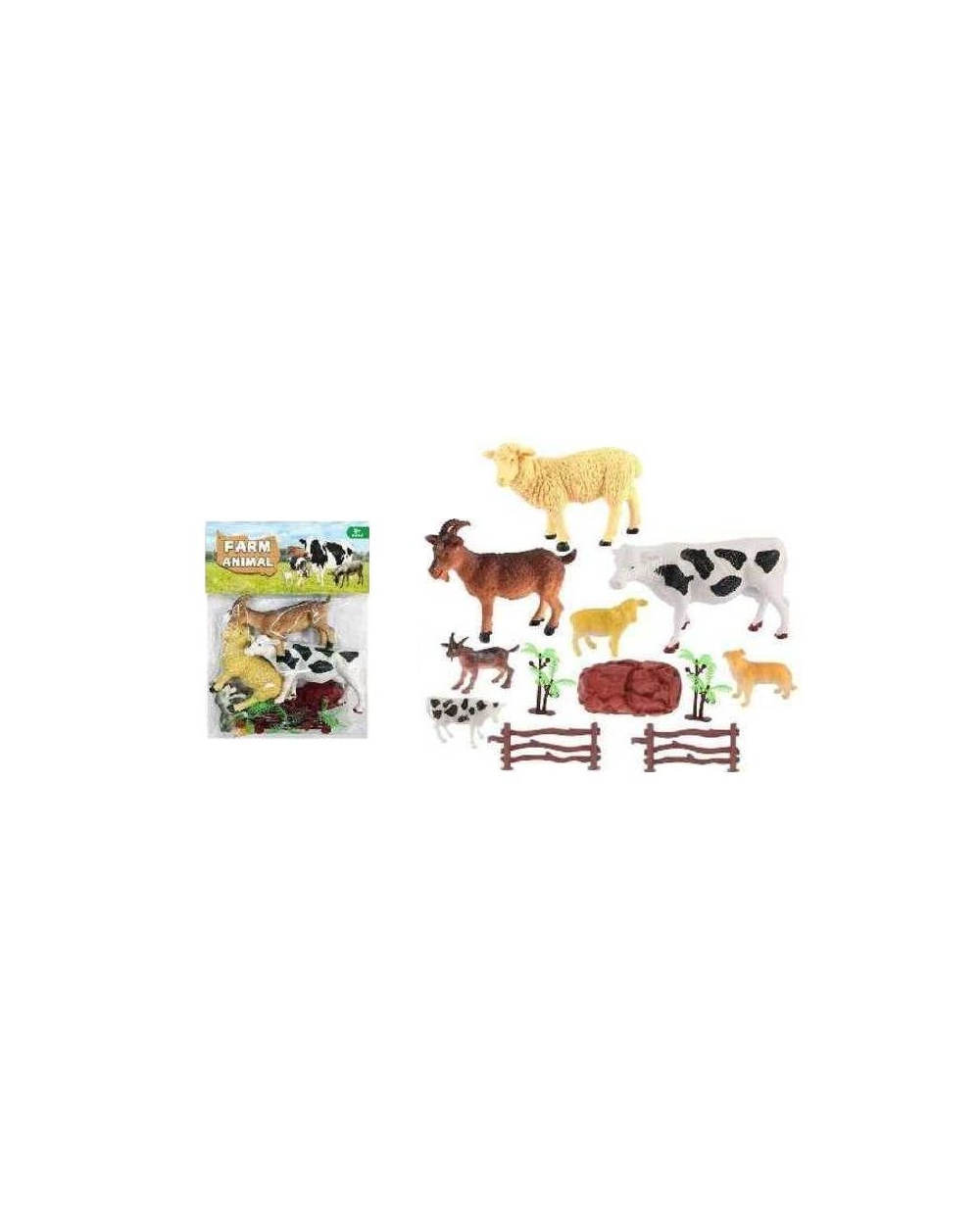 Σετ φιγούρες ζώων φάρμας - 12pcs - 124-32E